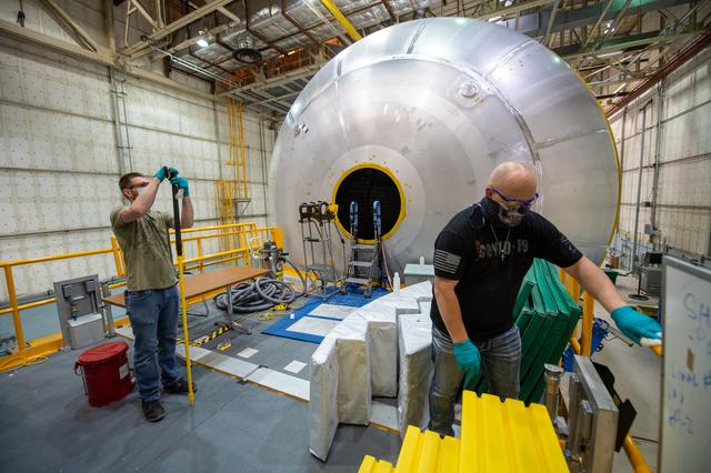NASA image: Michoud Assembly Facility Employees Wear PPE As Site Transitions to Stage 3 of NASA’s Return-To-Work Framework